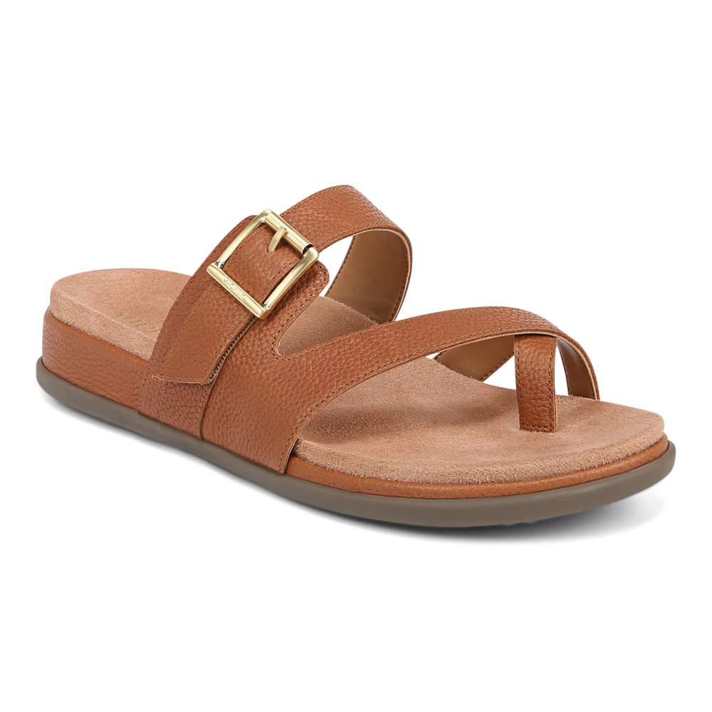 Carmela Slide Sandal - Tan