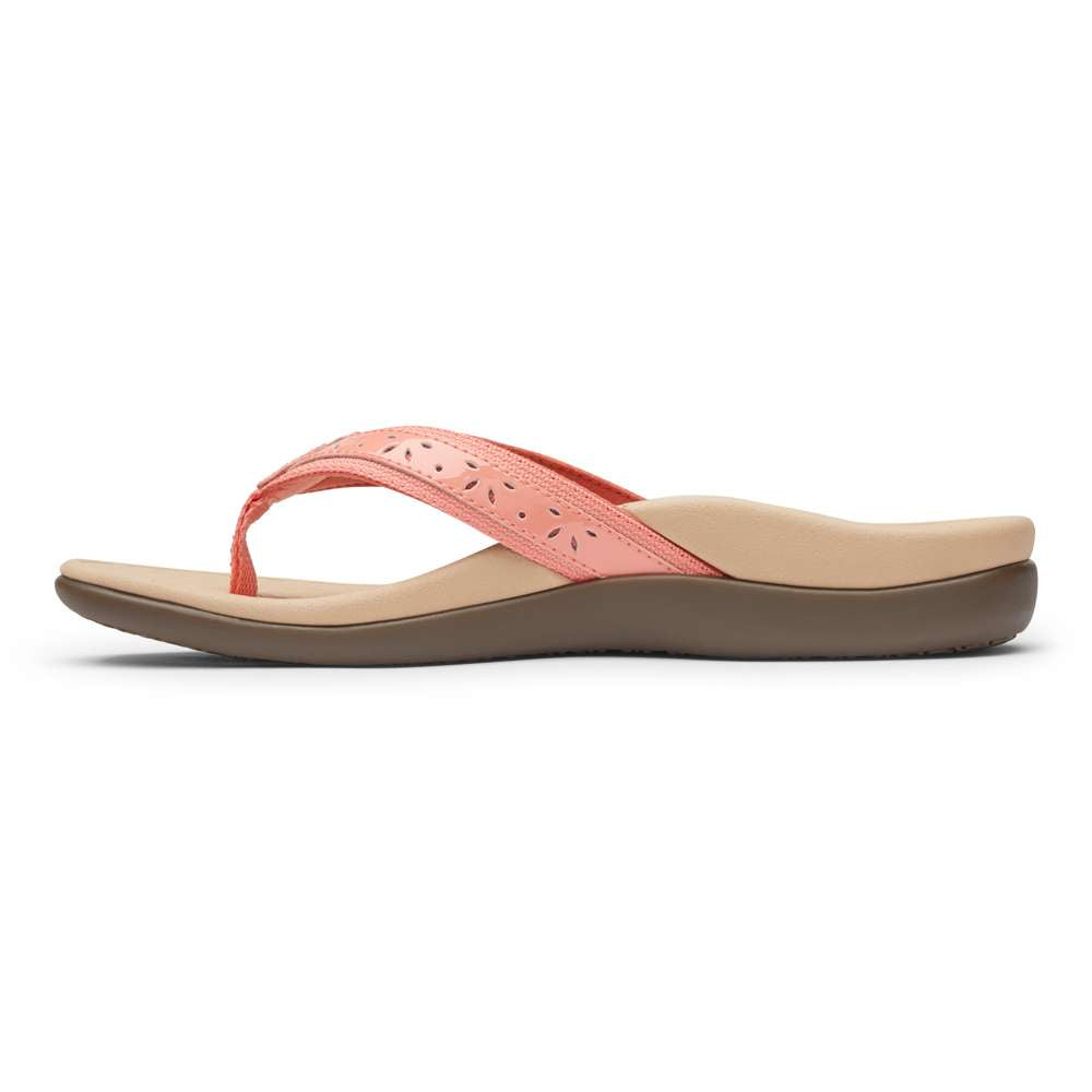 Casandra Toe Post Sandal - Coral