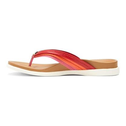 Catalina Toe Post Sandal - Pink/Red