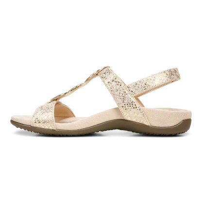 Farra Adjustable Sandal - Blush Snake