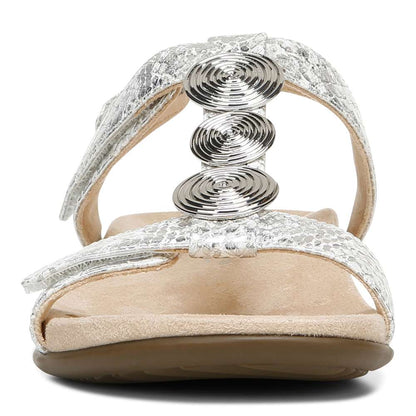 Farra Adjustable Sandal - White Snake