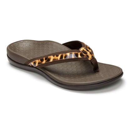 Islander Toe Post Sandal - Tan Leopard