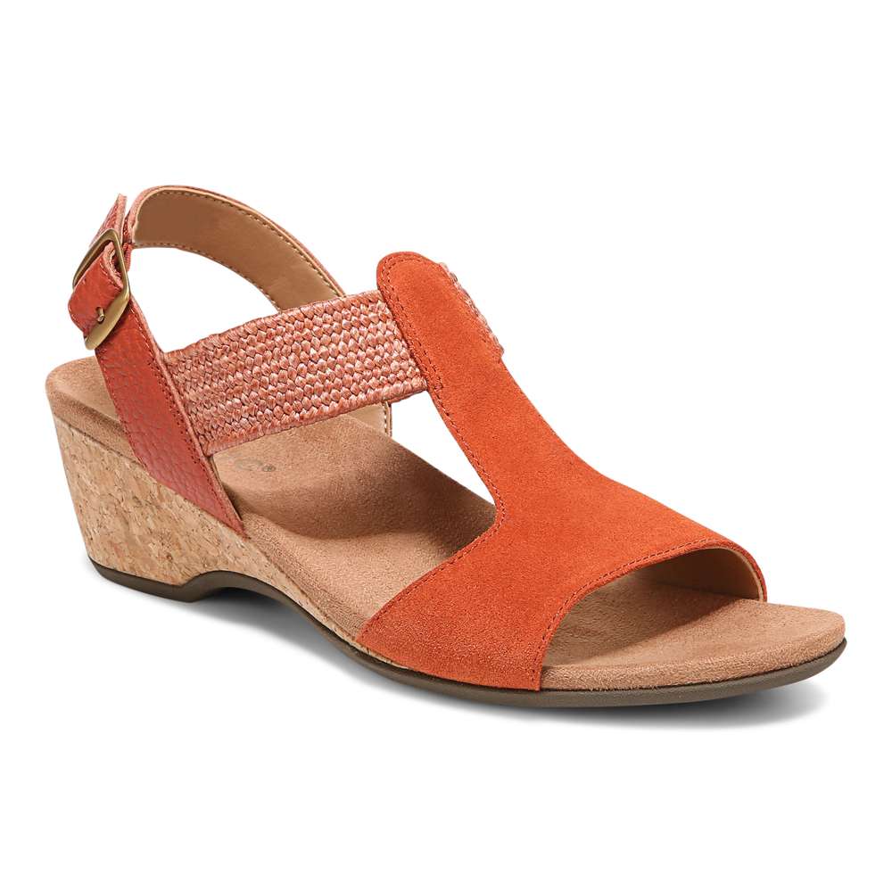 Kaytie Wedge Sandal - Clay