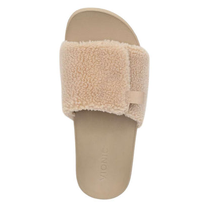 Keira Shearling Slide Sandal - Ginger Root