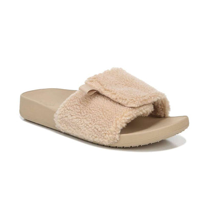 Keira Shearling Slide Sandal - Ginger Root