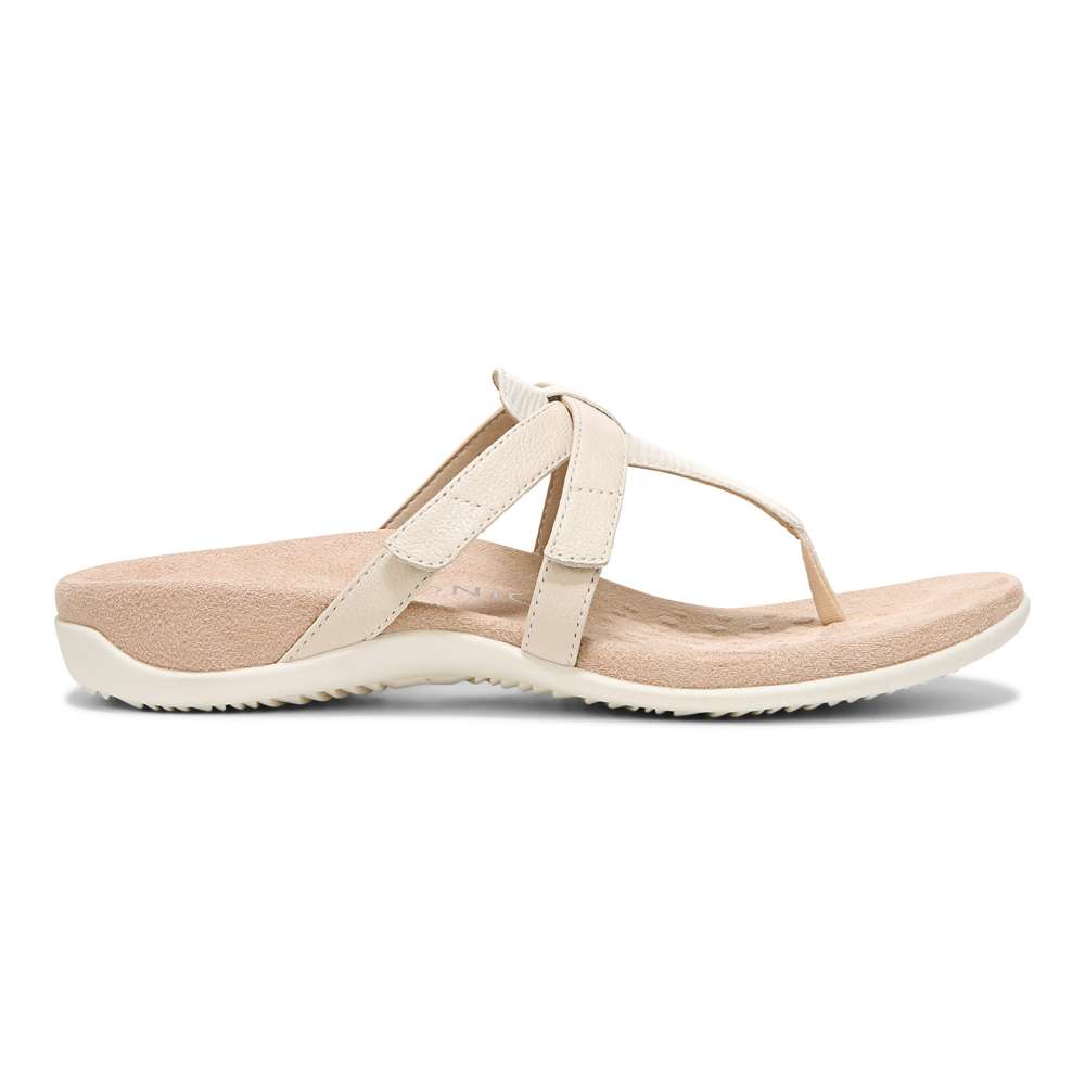Karley Toe Post Sandal - Cream