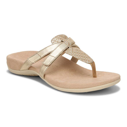 Karley Toe Post Sandal - Gold