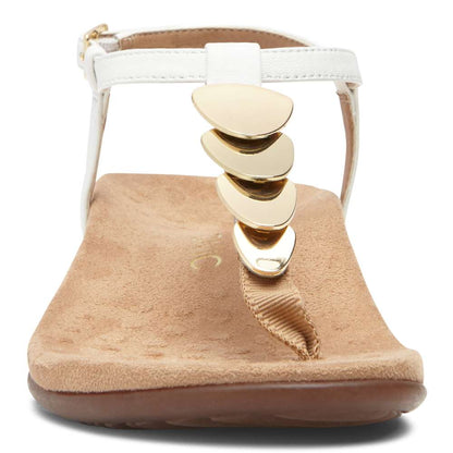 Miami T-Strap Sandal - White