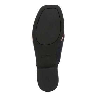 Miramar Slide Sandal - Navy/Cream