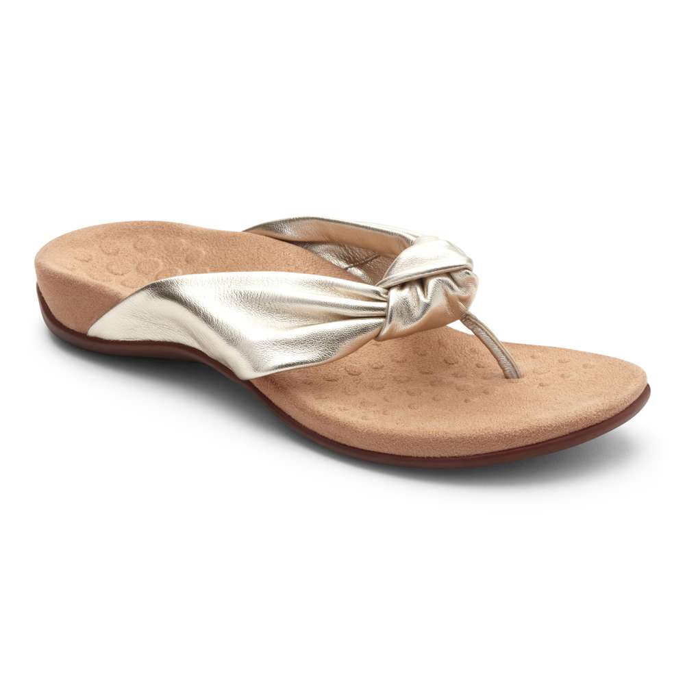 Pippa Toe Post Sandal - Champagne