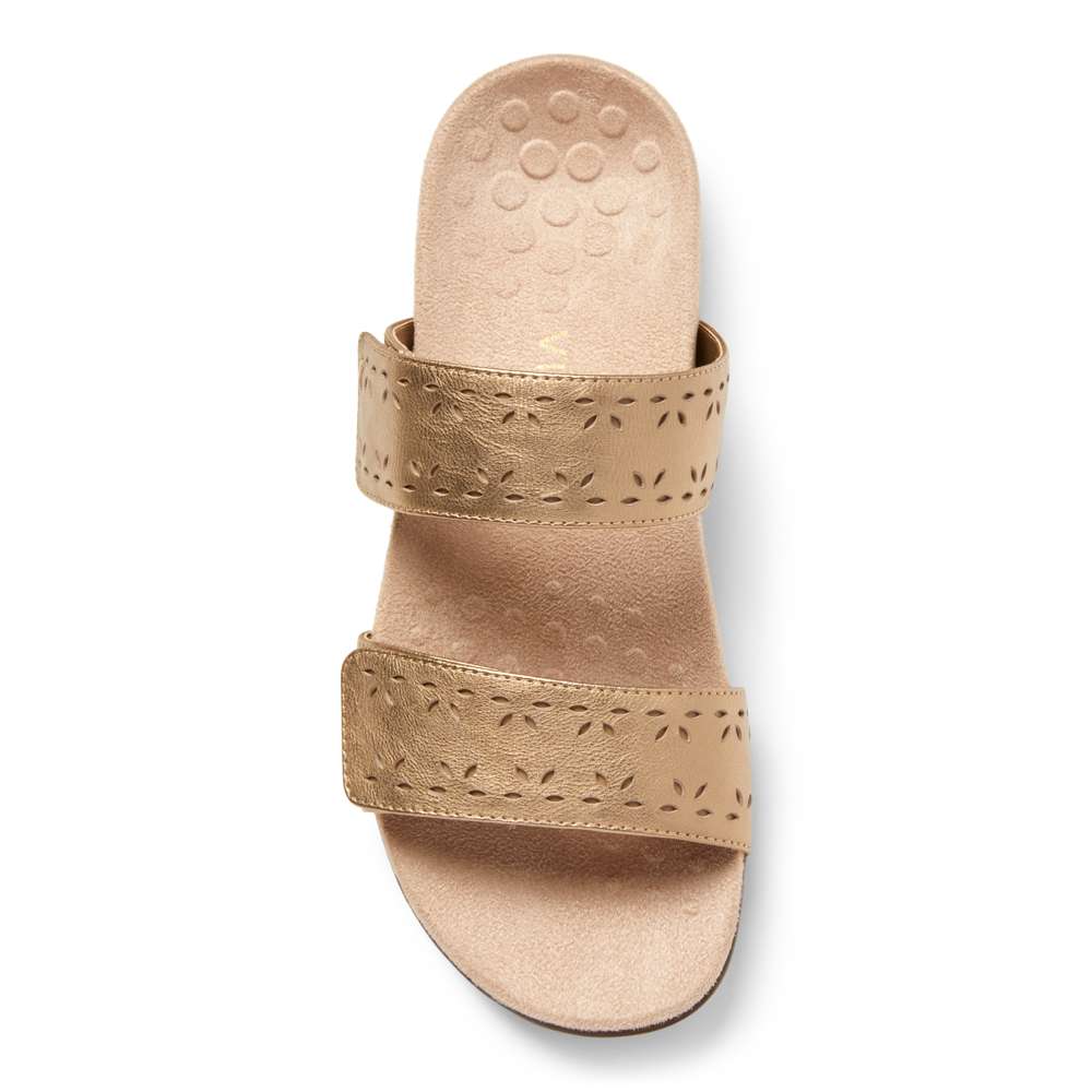Randi Slide Sandal - Gold