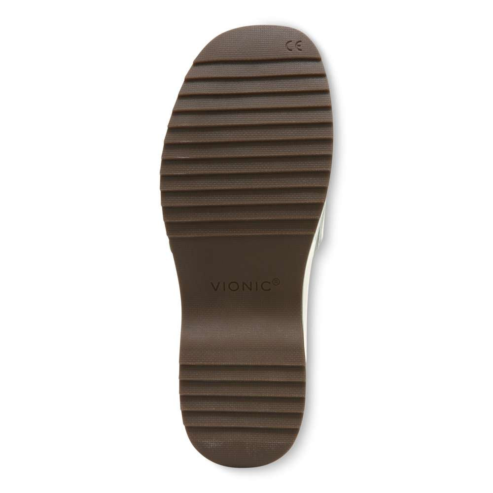 Trista Flatform Slide - Menta Patent