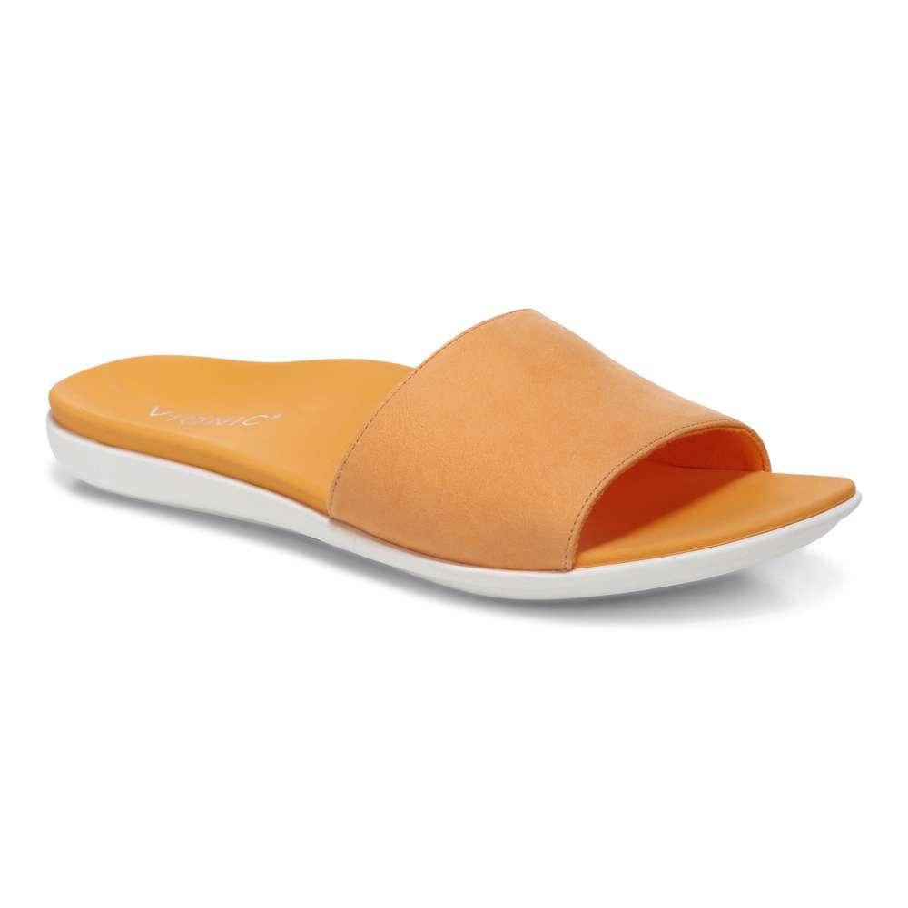 Val Slide Sandal - Neon Nubuck