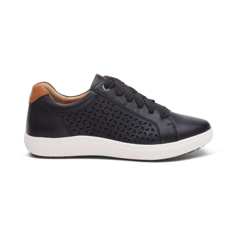 Courtney Lace-up Sneaker - Black Cutout