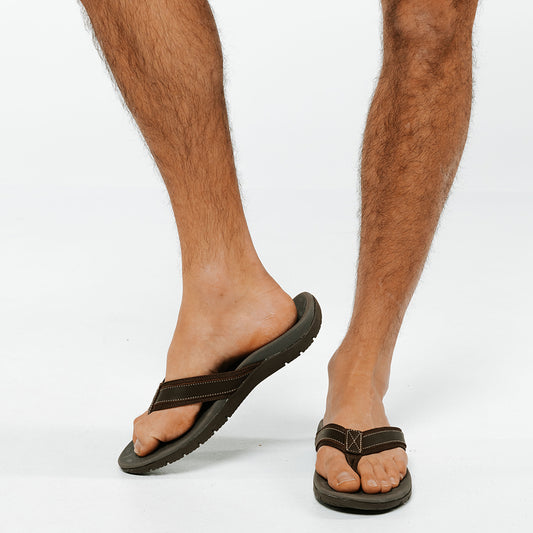 Lifestyle image for Focus Men's Active Toe Post Sandal - Brown