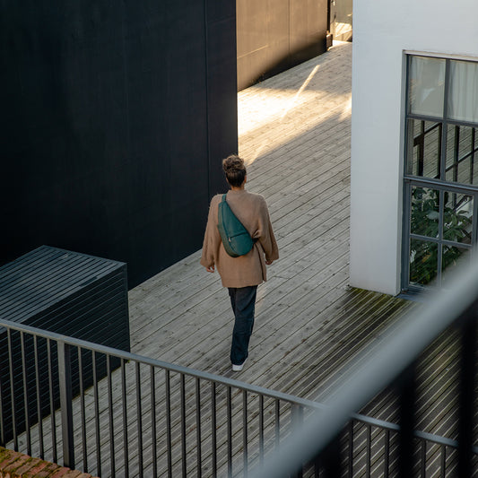 Lifestyle image for Microfibre Backpack - Alpine Green