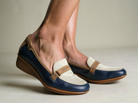 Lifestyle image for Montmartre Wedged Loafer - Blue French