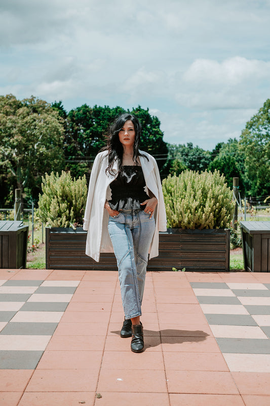 Lifestyle image for Plymouth Boots - Toffee Nubuck/Navy Lizard