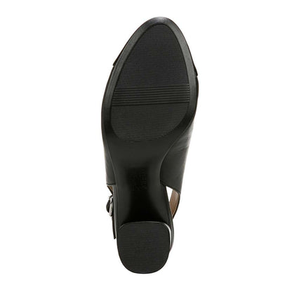 Sophie Slingback Pump - Black Leather