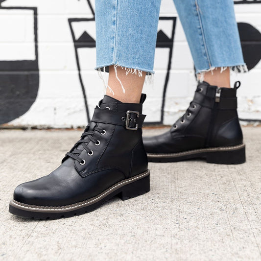 Lifestyle image for Poppy Ankle Boot - Black